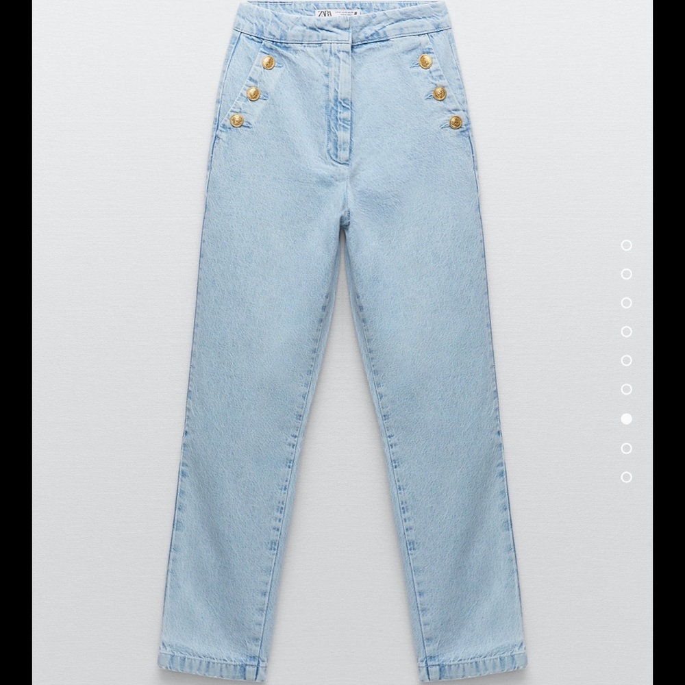 Zara Button Jeans